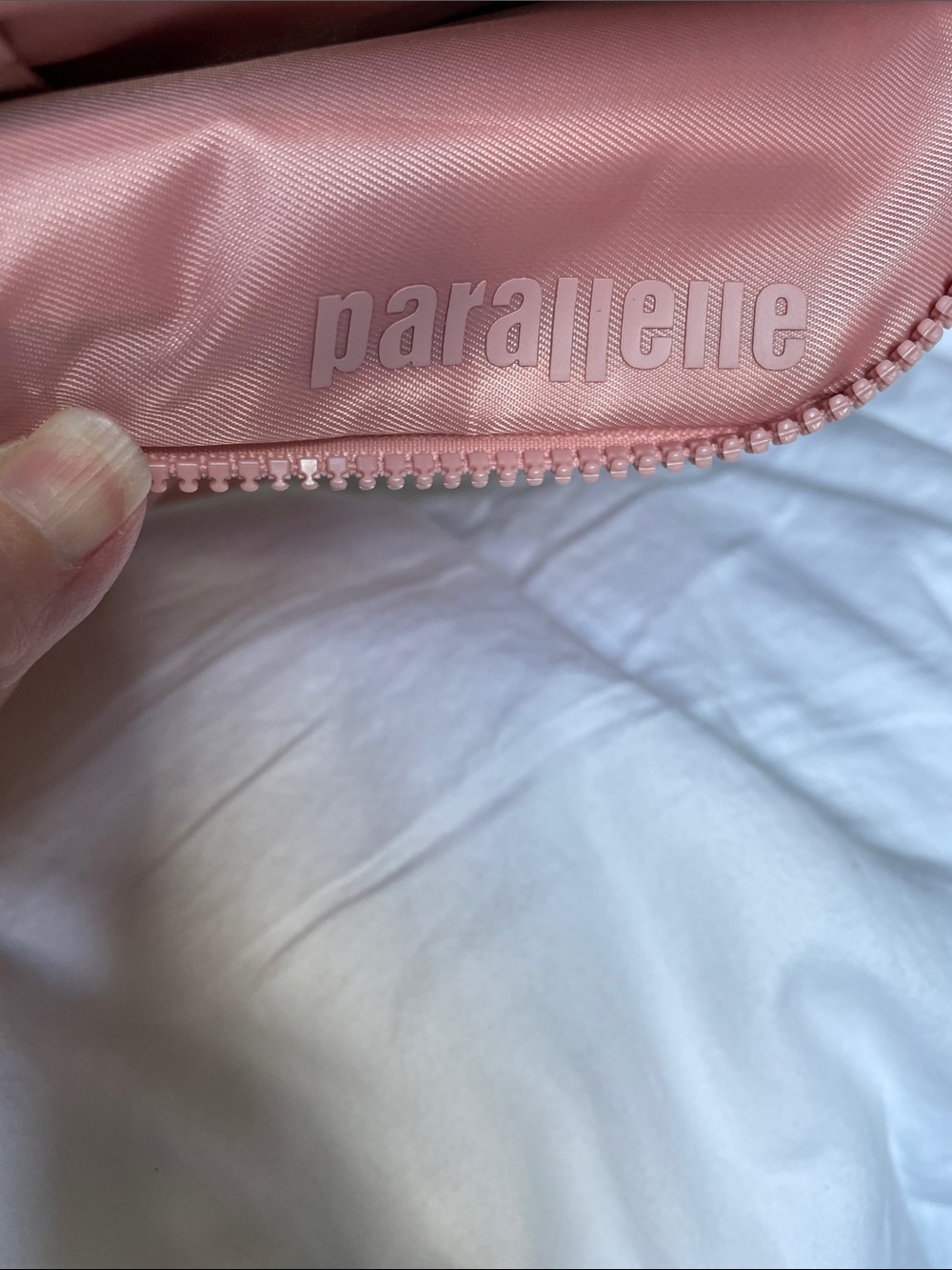 Parallelle Pink PVC Cosmetic Pouch - Picture 3 of 6